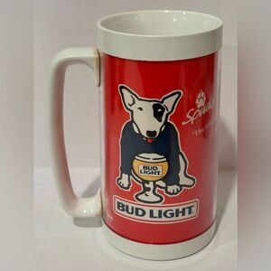 Vintage 1980's Spuds MacKenzie Bud Light Thermo Serv Beer Mug